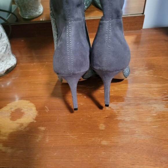 Jessica Simpson Womens Amriena Stiletto Over-The-Knee Boots Gray - Picture 6 of 15